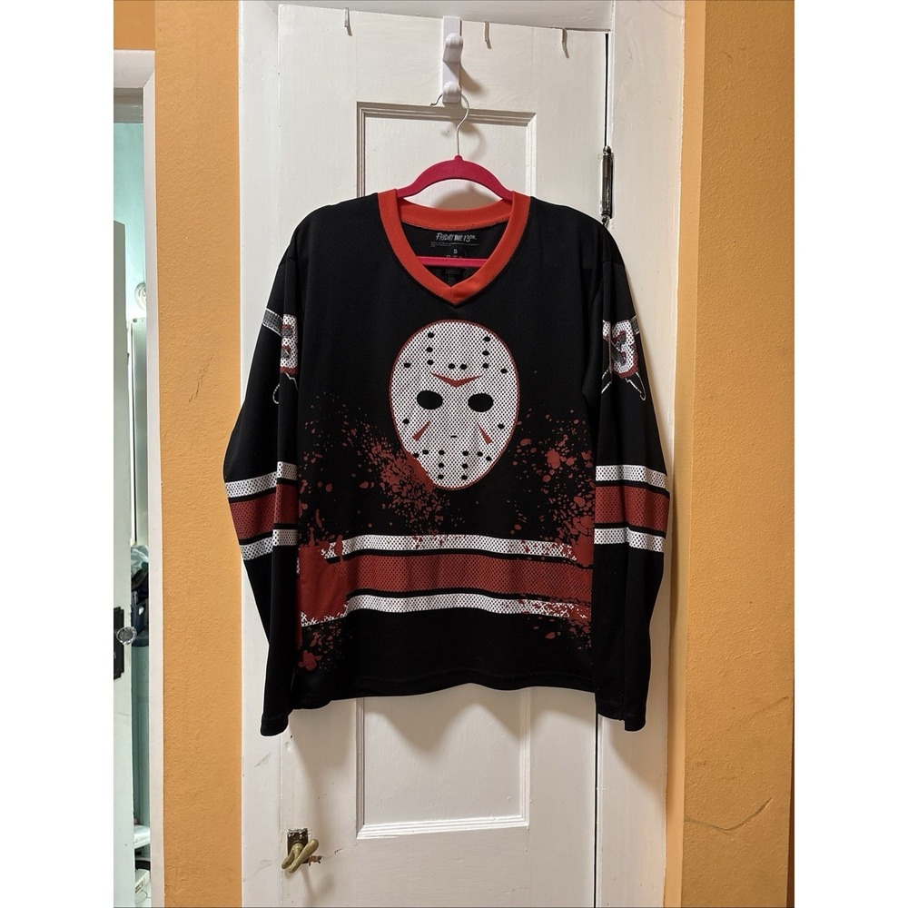 Friday The 13th Jason Voorhees Hockey Jersey 13 Mens sz S Bioworld Horror Movie